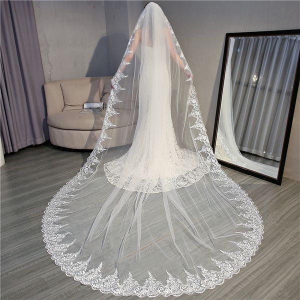2021 new real p lace ee bride veil 3.5 meters long with comb vestido de noiva luxury length white bridal veils wedding 3b90
2021 new real p lace ee bride veil 3.5 meters long with comb vestido de noiva luxury length white bridal veils wedding 3b90
