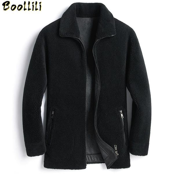 men's leather & faux boollili real fur coat men autumn winter 100% wool coats sheep shearing jacket korean 2021 manteau homme, Black
men's leather & faux boollili real fur coat men autumn winter 100% wool coats sheep shearing jacket korean 2021 manteau homme, Black