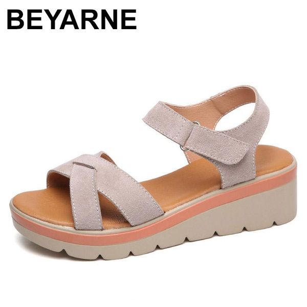 sandals beyaromen's summer suede leather wedge women's platform shoes ankle platforms beach, Black
sandals beyaromen's summer suede leather wedge women's platform shoes ankle platforms beach, Black