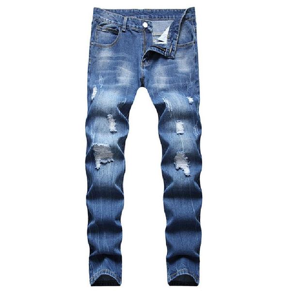 men's jeans 2021 to promote cross-border european and american foreign trade simply holes in youth slim trend, Blue
men's jeans 2021 to promote cross-border european and american foreign trade simply holes in youth slim trend, Blue