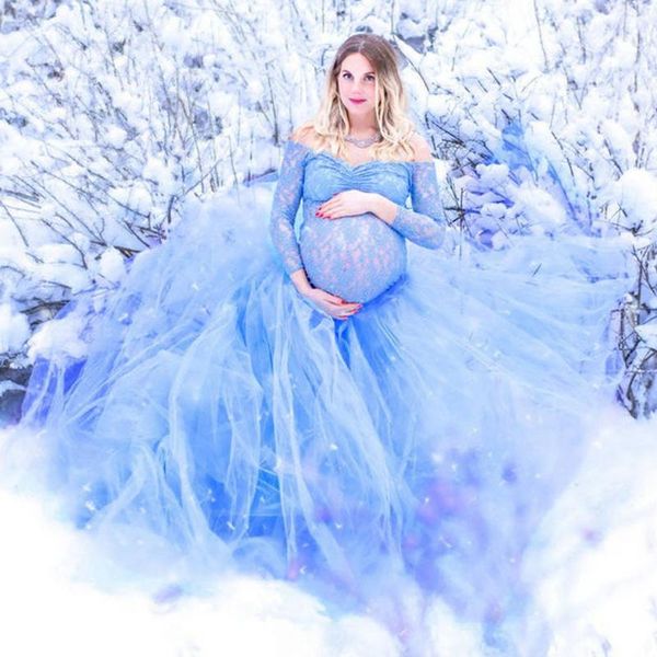maternity dresses shoulderless for po shoot maxi gown rainbow mesh women pregnant pography props long pregnancy dress, White
maternity dresses shoulderless for po shoot maxi gown rainbow mesh women pregnant pography props long pregnancy dress, White