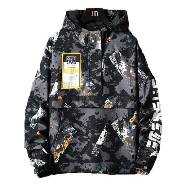black yellow hooded camouflage pocket applique pocket couples anoraks loose hoodies loose pullover jacket h0107
black yellow hooded camouflage pocket applique pocket couples anoraks loose hoodies loose pullover jacket h0107