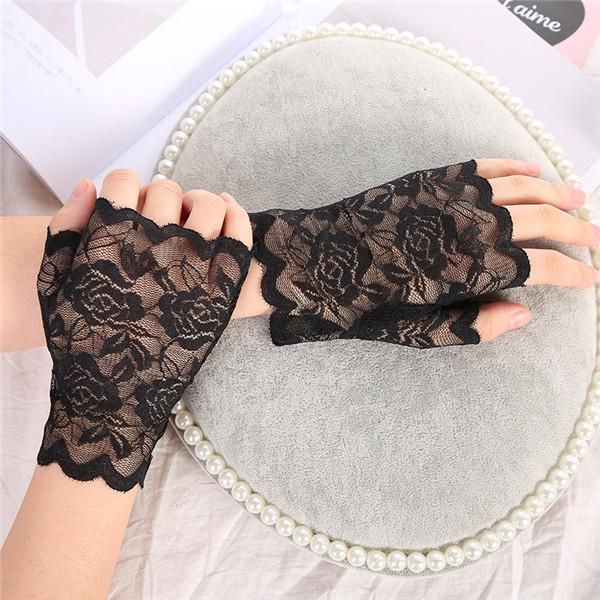 bridal gloves elegant style sun protection accessories lace hollow-out delicate jacquard pattern wedding, White
bridal gloves elegant style sun protection accessories lace hollow-out delicate jacquard pattern wedding, White