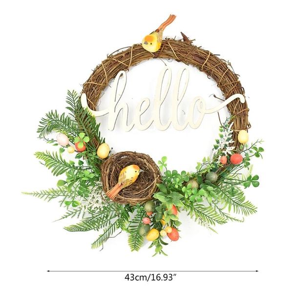 easter garland eggs rattan wreath artificial flower door hang easter decoration h58c
easter garland eggs rattan wreath artificial flower door hang easter decoration h58c