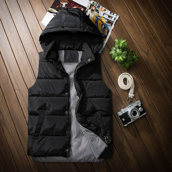 autumn and winter young men's down lovers sleeveless thickened jacket cotton vest, Black;white
autumn and winter young men's down lovers sleeveless thickened jacket cotton vest, Black;white