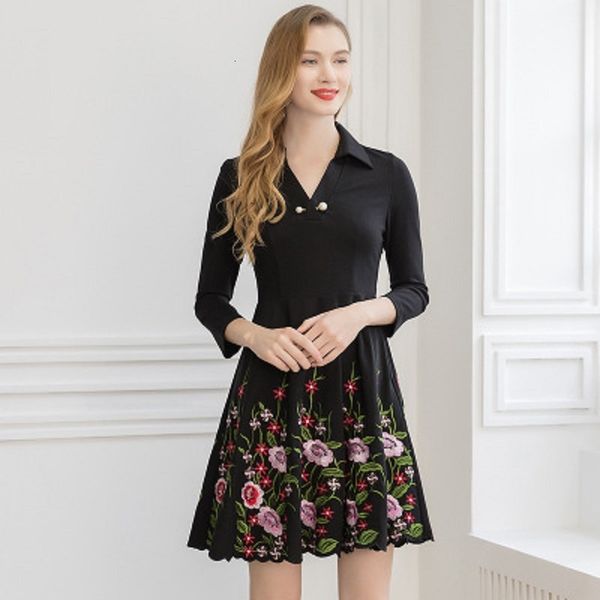 2021 spring new office retro ladies 3xl women elegant vintage shirt dress plus size embroidery autumn floral dresses 99ae, Black;gray
2021 spring new office retro ladies 3xl women elegant vintage shirt dress plus size embroidery autumn floral dresses 99ae, Black;gray