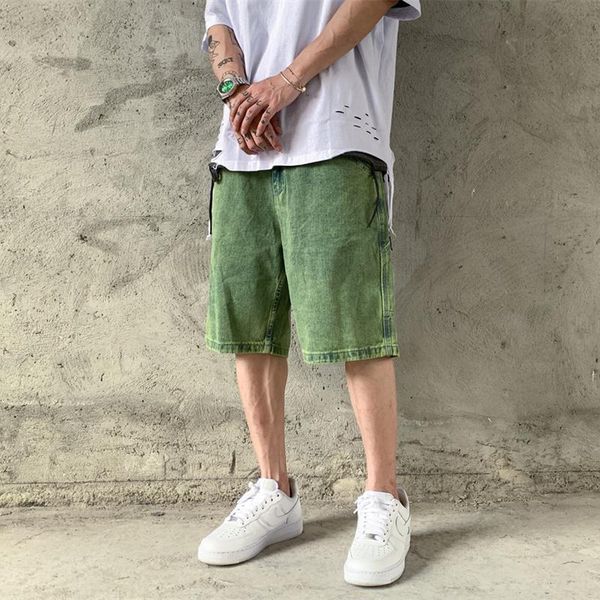 men's shorts original streetwear washed ribbons jeans men and women straight loose casual denim trousers ripped frayed baggy, White;black
men's shorts original streetwear washed ribbons jeans men and women straight loose casual denim trousers ripped frayed baggy, White;black