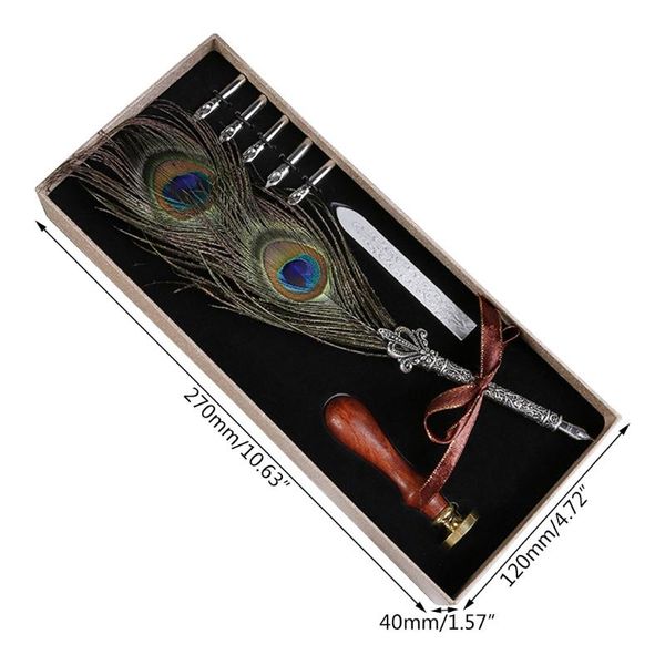luxury vintage feather quill dip calligraphy fountain pen writing ink 5 nibs set 53cc
luxury vintage feather quill dip calligraphy fountain pen writing ink 5 nibs set 53cc