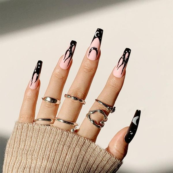 false nails 24pcs extra long abstract pattern ballerina detachable coffin fake full cover nail tips press on, Red;gold
false nails 24pcs extra long abstract pattern ballerina detachable coffin fake full cover nail tips press on, Red;gold