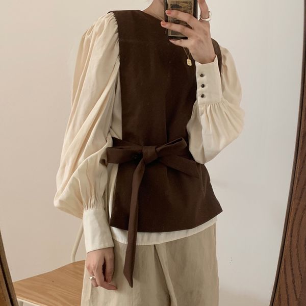 2021 korean style fashion women's sets new autumn wild sleeves long-sleeved shirt casual vest two-pieces female ds0y, Gray
2021 korean style fashion women's sets new autumn wild sleeves long-sleeved shirt casual vest two-pieces female ds0y, Gray