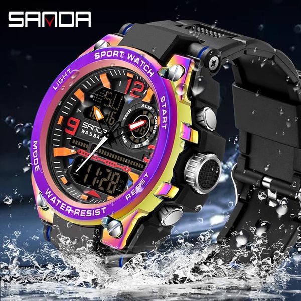 wristwatches sanda men sports watch military watches led quartz dual display waterproof outdoor sport men's relogio masculino, Slivery;brown
wristwatches sanda men sports watch military watches led quartz dual display waterproof outdoor sport men's relogio masculino, Slivery;brown