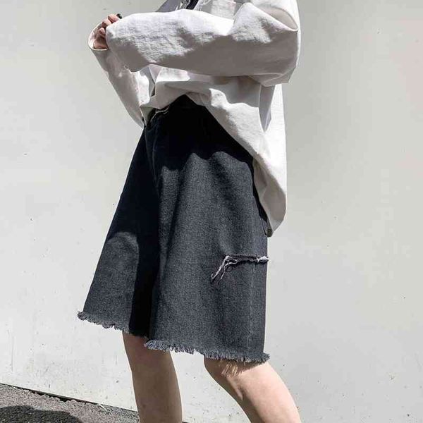 men's jeans summer ripped denim shorts fashion retro casual hole men streetwear loose hip-hop wide-leg mens c787, Blue
men's jeans summer ripped denim shorts fashion retro casual hole men streetwear loose hip-hop wide-leg mens c787, Blue