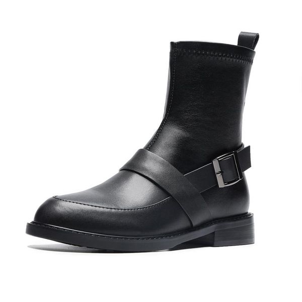 boots brand elastic ankle women british style 2021 black motorcycle cowhide genuine leather high flat shoes woman
boots brand elastic ankle women british style 2021 black motorcycle cowhide genuine leather high flat shoes woman