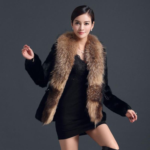 women's fur & faux real coat winter jacket women clothes 2021 raccoon collar warm coats plus size manteau femme my4379, Black
women's fur & faux real coat winter jacket women clothes 2021 raccoon collar warm coats plus size manteau femme my4379, Black