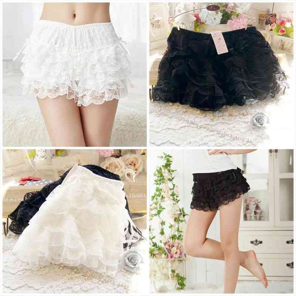 japanese cute style for girl women lace shorts elastic waist bottoming shorts, White;black
japanese cute style for girl women lace shorts elastic waist bottoming shorts, White;black