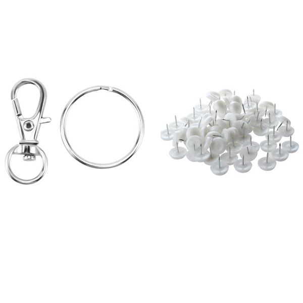 hooks & rails 70x chair table feet nail pad nail-on glide 1.8mm 120pcs swivel lanyard snap hook, metal lobster clasp with key rings
hooks & rails 70x chair table feet nail pad nail-on glide 1.8mm 120pcs swivel lanyard snap hook, metal lobster clasp with key rings