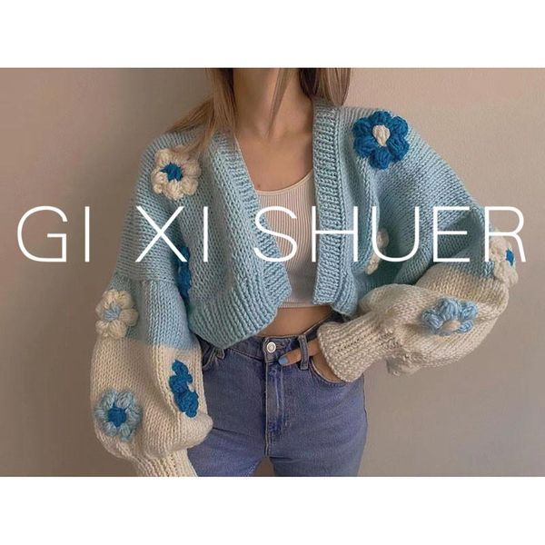 women's knits & tees sweater autumn wool knitted cardigan embroidered is casual loose short 2021, White
women's knits & tees sweater autumn wool knitted cardigan embroidered is casual loose short 2021, White
