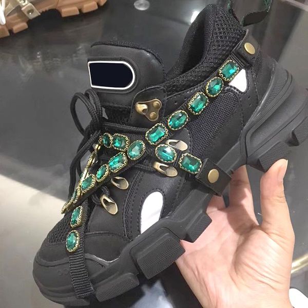 2021 platform designer 57 sneakers with crystals box women men shoes flashtrek casual removable trainers xlpje, Black
2021 platform designer 57 sneakers with crystals box women men shoes flashtrek casual removable trainers xlpje, Black