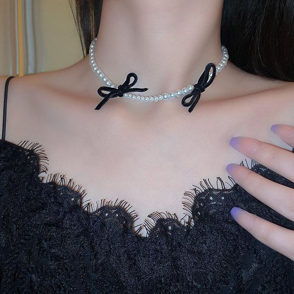chokers 2021 korean vintage black velvet bow baroque pearl choker necklace for woman girls aesthetic party friends jewelry, Golden;silver
chokers 2021 korean vintage black velvet bow baroque pearl choker necklace for woman girls aesthetic party friends jewelry, Golden;silver