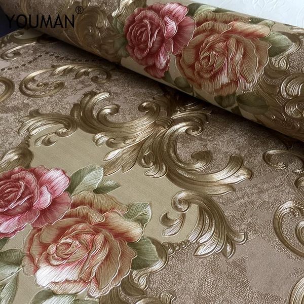 wallpapers non-woven 3d flocking thickening gold wallpaper for el guest room bedroom wall paper embossed decorative
wallpapers non-woven 3d flocking thickening gold wallpaper for el guest room bedroom wall paper embossed decorative
