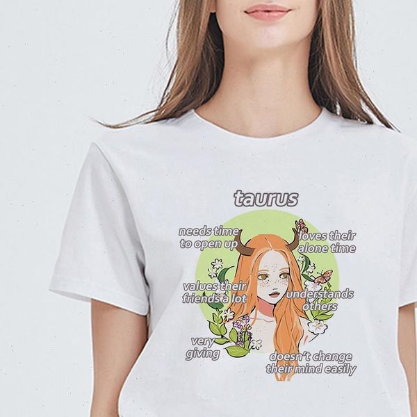 cute cartoon plus size vestidos female aesthetic tshirt daily vintage t shirt constellations harajuku t shirt taurus top, White
cute cartoon plus size vestidos female aesthetic tshirt daily vintage t shirt constellations harajuku t shirt taurus top, White
