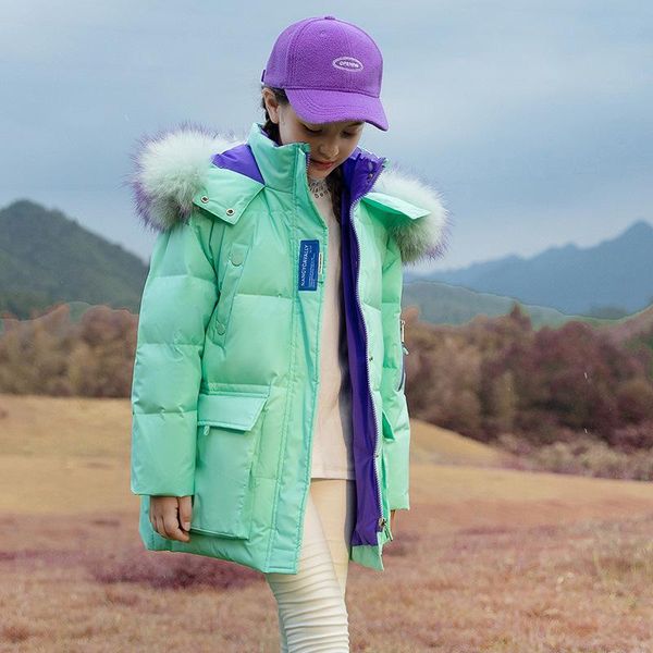 down coat candy color girls warm jacket for school teenager 4-12 years winter cold resistance minus 30 degrees, Blue;gray
down coat candy color girls warm jacket for school teenager 4-12 years winter cold resistance minus 30 degrees, Blue;gray