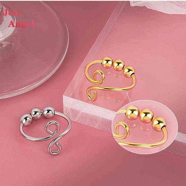 jea.angel new trendy 925 silver rings for women and man creative slide round bead rotating adjustable jewelry birthday gifts g1125, Slivery;golden
jea.angel new trendy 925 silver rings for women and man creative slide round bead rotating adjustable jewelry birthday gifts g1125, Slivery;golden