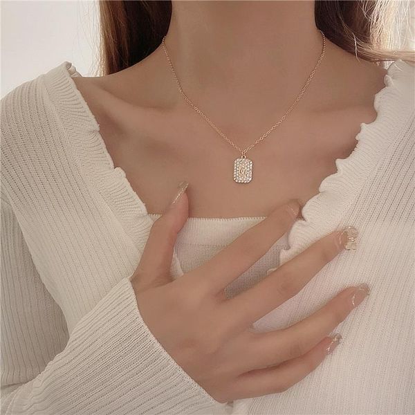 chains kzd letter necklace women's minimalist exquisite small niche design clavicle chain, Silver
chains kzd letter necklace women's minimalist exquisite small niche design clavicle chain, Silver