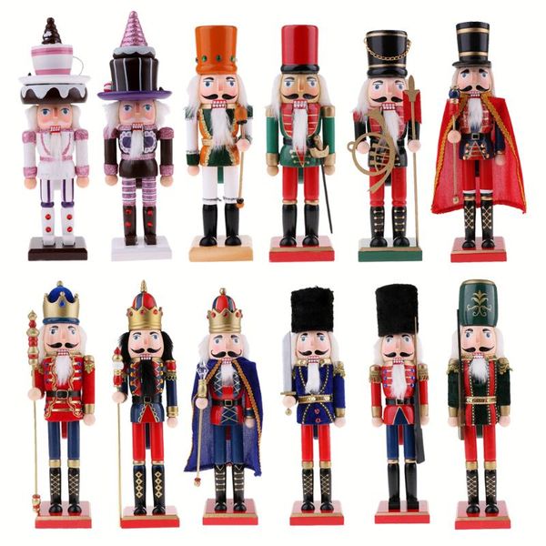party masks 38/25cm wooden nutcracker puppet toy solider king handcraft christmas decor gift
party masks 38/25cm wooden nutcracker puppet toy solider king handcraft christmas decor gift