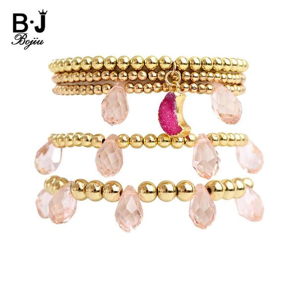 charm bracelets bojiu pink crystal gold beads for women fashion water drop moon bracelet jewelry femme bcset116, Golden;silver
charm bracelets bojiu pink crystal gold beads for women fashion water drop moon bracelet jewelry femme bcset116, Golden;silver