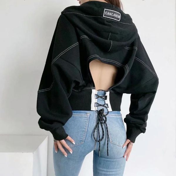 women's hoodies & sweatshirts easing back hollow out fleece coat female 2021 students ins blogger with zipper hooded jacket, Black
women's hoodies & sweatshirts easing back hollow out fleece coat female 2021 students ins blogger with zipper hooded jacket, Black