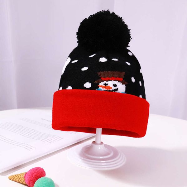 hat autumn and winter knitted warm wool double layer snowman halloween gift, Blue;gray
hat autumn and winter knitted warm wool double layer snowman halloween gift, Blue;gray