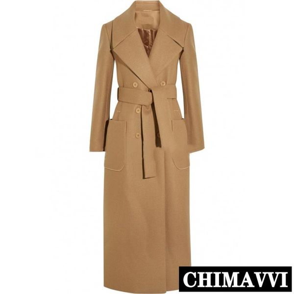 women's wool & blends fashion winter long woolen coat parkas womens sleeve notched double breasted autumn jacket trench, Black
women's wool & blends fashion winter long woolen coat parkas womens sleeve notched double breasted autumn jacket trench, Black