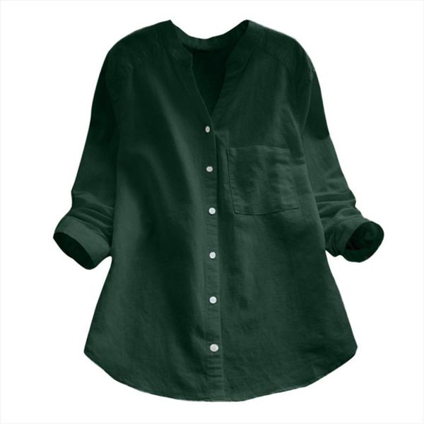 button cotton linen casual solid womens shirts long sleeve and for ladies color plus size jumper oversize, White
button cotton linen casual solid womens shirts long sleeve and for ladies color plus size jumper oversize, White
