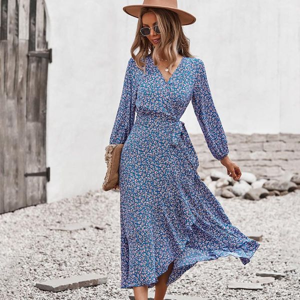 casual dresses drop autumn floral vestidos loose beach vacation style long sleeve v-neck chiffon dress, Black;gray
casual dresses drop autumn floral vestidos loose beach vacation style long sleeve v-neck chiffon dress, Black;gray