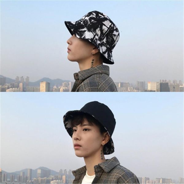 fashion summer reversible coconut tree printed bucket hats fisherman caps black white gorro pescador men women unisex, Blue;gray
fashion summer reversible coconut tree printed bucket hats fisherman caps black white gorro pescador men women unisex, Blue;gray