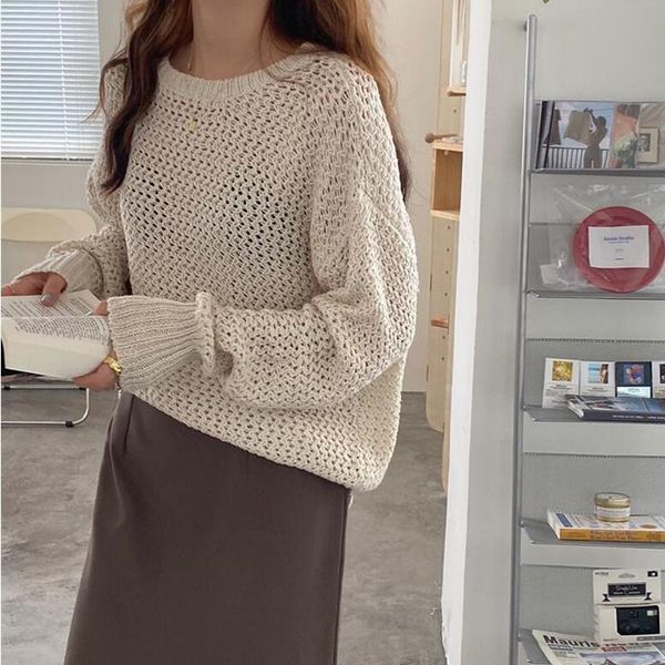 women's sweaters 2021 autumn winter pullovers minimalist cutout elegant oversize solid ladies jumpers cl708, White;black
women's sweaters 2021 autumn winter pullovers minimalist cutout elegant oversize solid ladies jumpers cl708, White;black