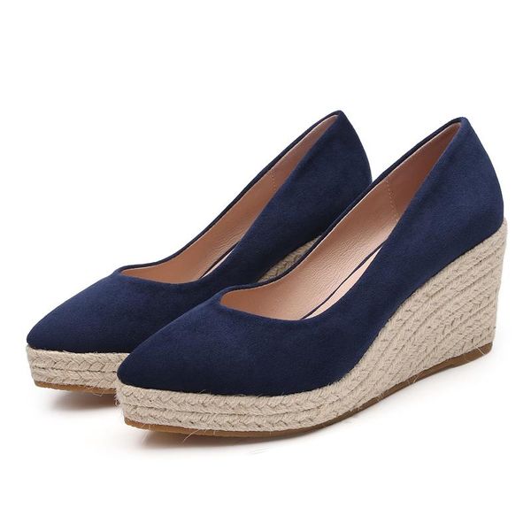 dress shoes 2021 wedge heels spring and autumn straw woven pointed thick bottom high heel waterproof platform single shoe, Black
dress shoes 2021 wedge heels spring and autumn straw woven pointed thick bottom high heel waterproof platform single shoe, Black