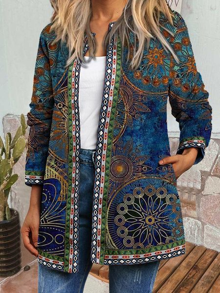 women's jackets lugentolo vintage for women fall fashion long sleeve round neck printed cardigan clothing, Black;brown
women's jackets lugentolo vintage for women fall fashion long sleeve round neck printed cardigan clothing, Black;brown