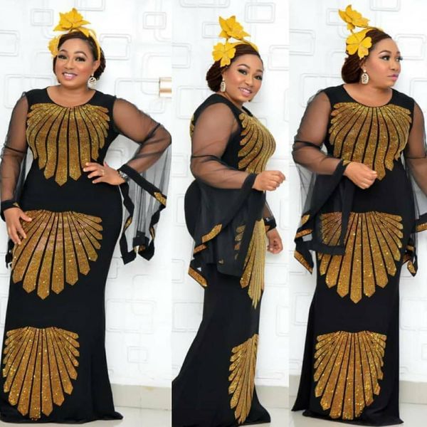 casual dresses african mom dress fashion gauze horn sleeve diamond hip-covered fish tail large size stretch dz7p, Black;gray
casual dresses african mom dress fashion gauze horn sleeve diamond hip-covered fish tail large size stretch dz7p, Black;gray