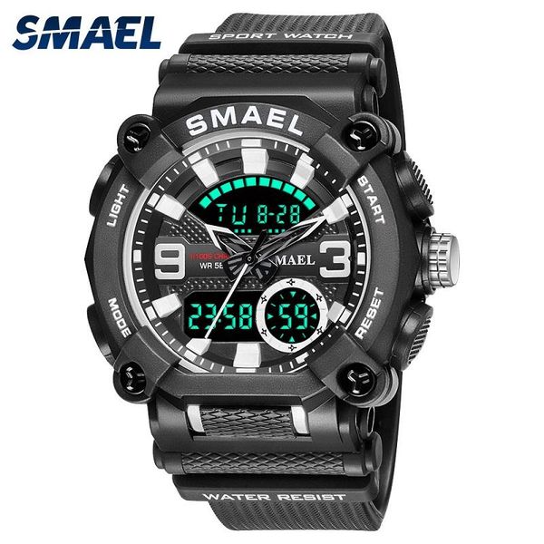 wristwatches smael mens watches fashion sports military quartz digital waterproof swim satch clock man relogio masculino, Slivery;brown
wristwatches smael mens watches fashion sports military quartz digital waterproof swim satch clock man relogio masculino, Slivery;brown