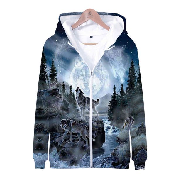 men's hoodies & sweatshirts wolf moon 3d printed zipper hoodies female/male fashion long sleeve with hoodie streetwear clothes vyps, Black
men's hoodies & sweatshirts wolf moon 3d printed zipper hoodies female/male fashion long sleeve with hoodie streetwear clothes vyps, Black