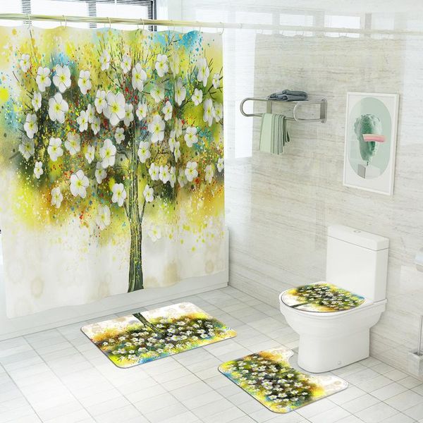 bath mats floral printed toilet mat home decor modern and shower curtain set bathroom carpet non-slip foot rugs
bath mats floral printed toilet mat home decor modern and shower curtain set bathroom carpet non-slip foot rugs
