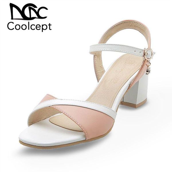 dress shoes coolcept plus size 32-46 women sandals summer outdoor thick heels woman open toe buckle daily high heel footwear, Black
dress shoes coolcept plus size 32-46 women sandals summer outdoor thick heels woman open toe buckle daily high heel footwear, Black