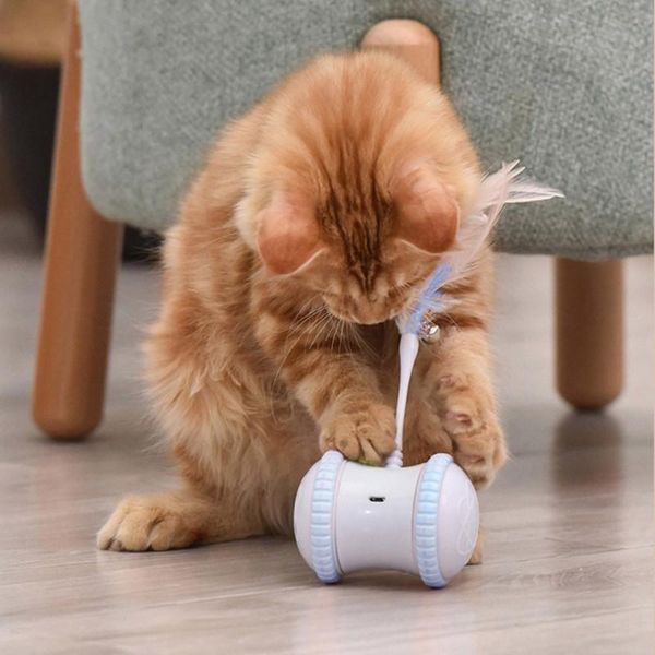 cat toys 1pc rechargeable electronic smart toy with wheels feather tease interactive supplies
cat toys 1pc rechargeable electronic smart toy with wheels feather tease interactive supplies