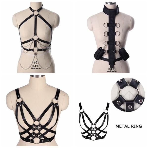 belts handmade pu leather harness body bondage waist straps rock punk stylish accessories chest fashion women men gothic, Black;brown
belts handmade pu leather harness body bondage waist straps rock punk stylish accessories chest fashion women men gothic, Black;brown