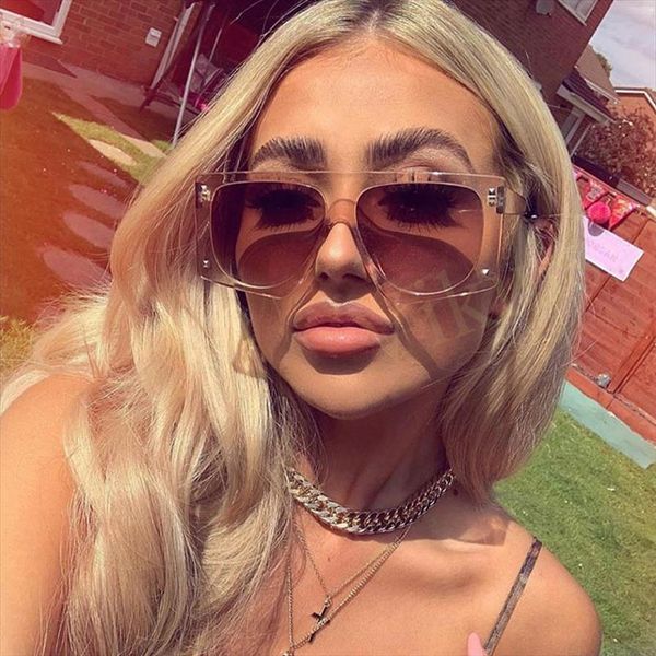 fashion ladies square sunglasses women goggle shades vintage brand designer oversized sun glasses for female men, White;black
fashion ladies square sunglasses women goggle shades vintage brand designer oversized sun glasses for female men, White;black