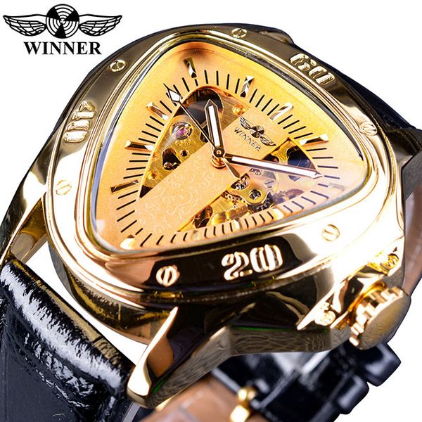fashion automatic mechanical watches men luxury fire golden triangle skeleton large dial mechanical relogio masculino, Slivery;brown 
fashion automatic mechanical watches men luxury fire golden triangle skeleton large dial mechanical relogio masculino, Slivery;brown