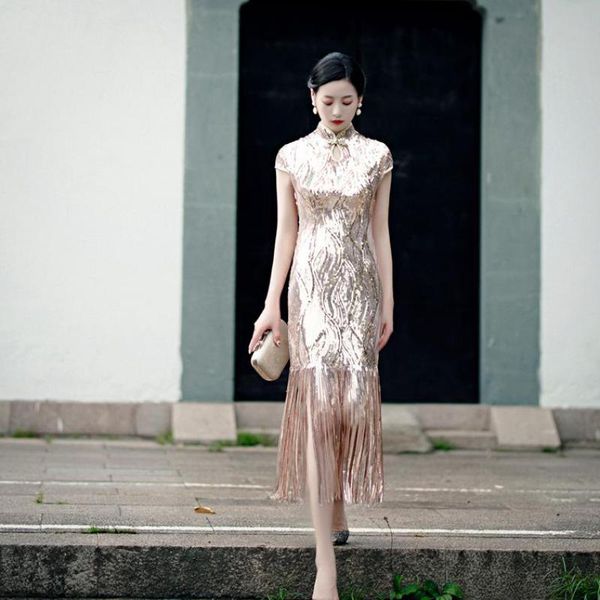 ethnic clothing champagne evening party dresses gown women large size 3xl-5xl cheongsam qipao chinese classic collar vintage vestidos, Red
ethnic clothing champagne evening party dresses gown women large size 3xl-5xl cheongsam qipao chinese classic collar vintage vestidos, Red