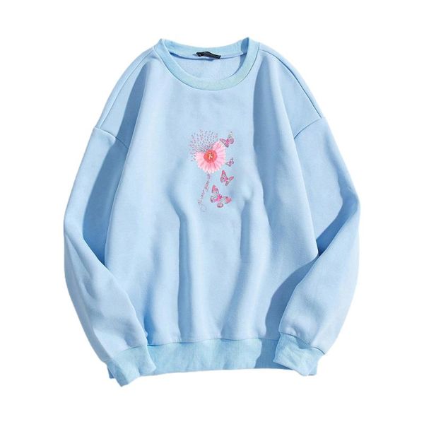women's hoodies & sweatshirts harajuku women butterfly flower print long sleeves pullover casual loose warm floral ladies, Black
women's hoodies & sweatshirts harajuku women butterfly flower print long sleeves pullover casual loose warm floral ladies, Black